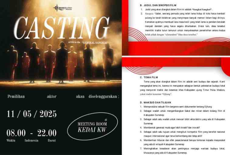 Bumi Selatan Production Gelar Open Casting untuk Film “Sangkal Sangkol”
