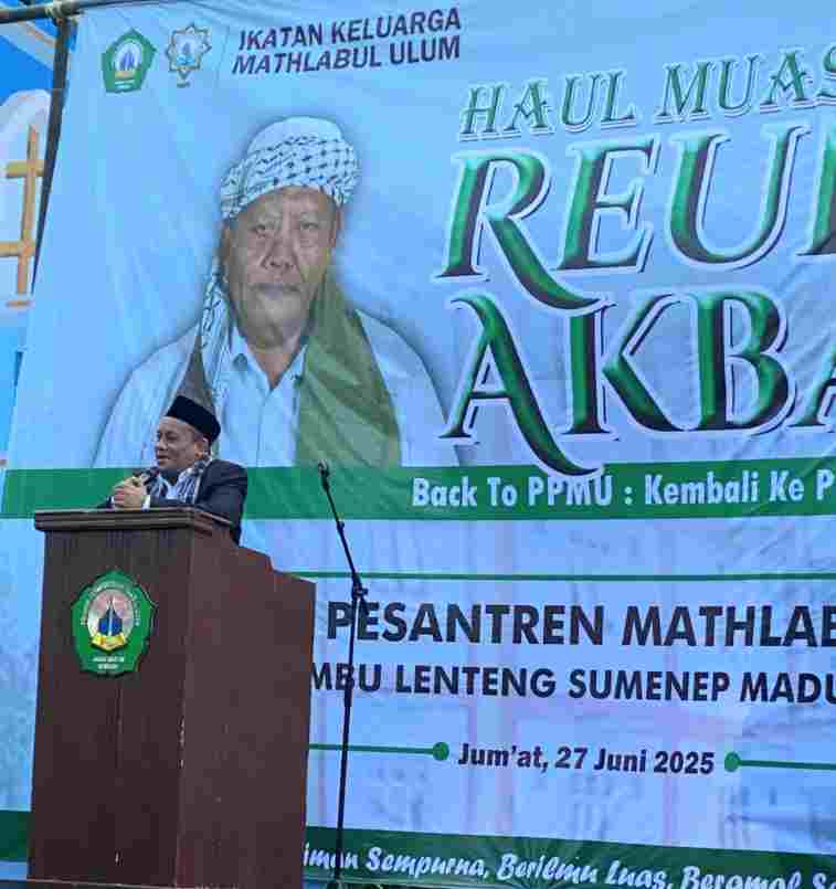 700 Alumni Pondok Pesantren Mathlabul Ulum Hadiri Reuni Akbar 2025, KH Imam Hodri Tf Berpesan Ini