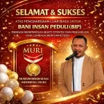 Jurnalis Indonesia Ucapkan Selamat atas Rekor MURI Bani Insan Peduli: Founder BIP Persembahkan Bagi Relawan Fastabikul Akhirat