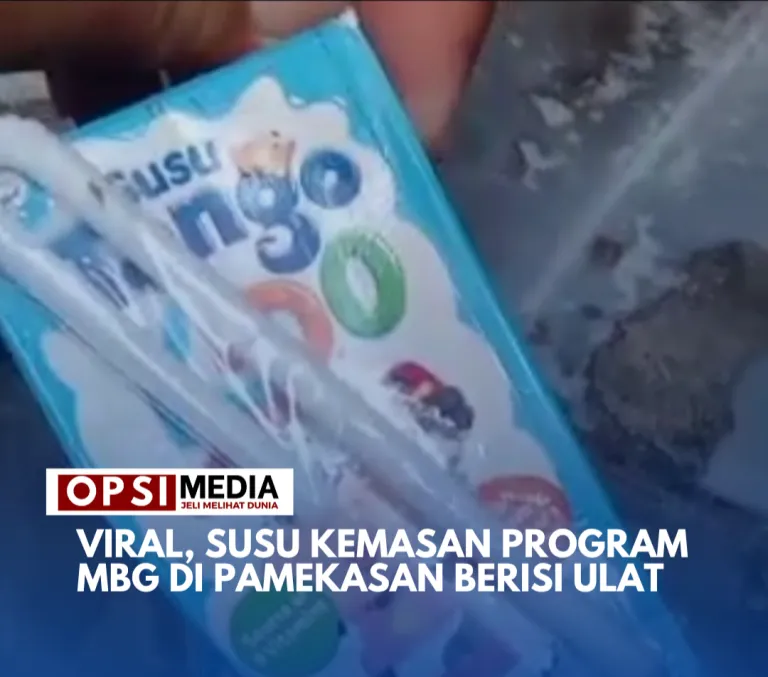 Viral, Susu Kemasan Program MBG di Pamekasan Berisi Ulat
