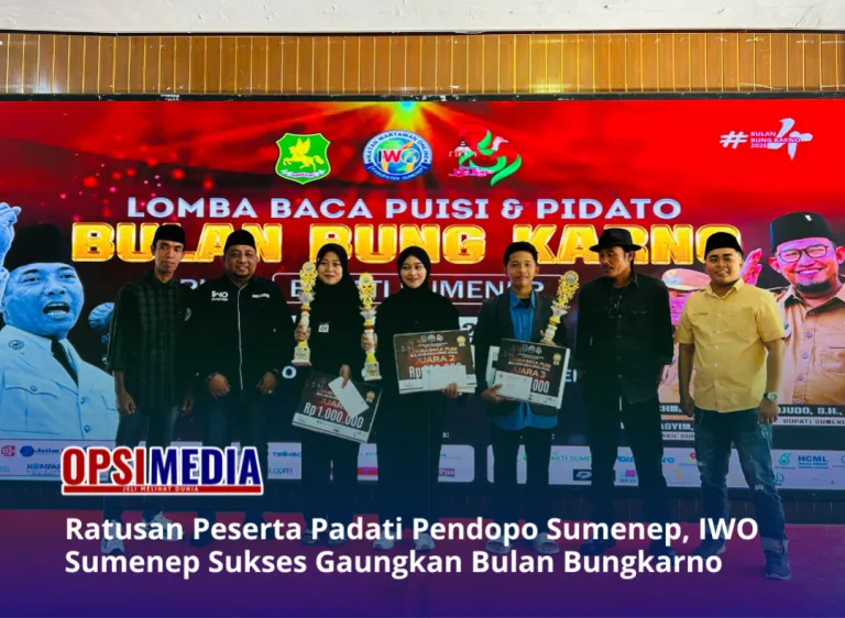 Ratusan Peserta Padati Pendopo Sumenep, IWO Sumenep Sukses Gaungkan Bulan Bungkarno