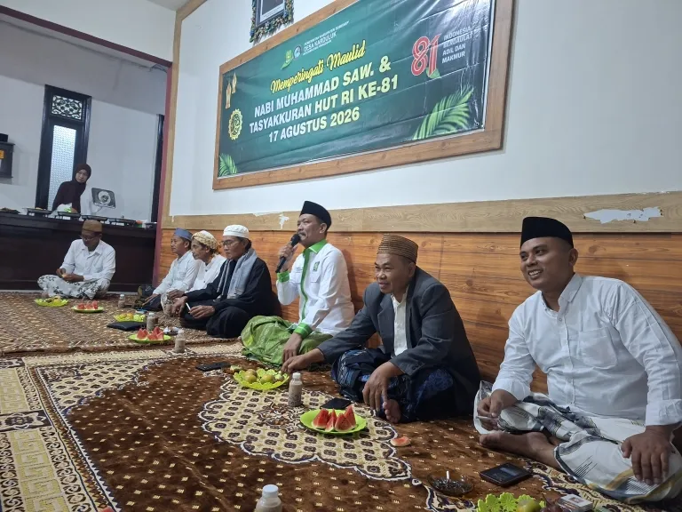 Pemdes Karduluk Peringati Maulid Nabi Muhammad SAW dan Tasyakuran HUT RI